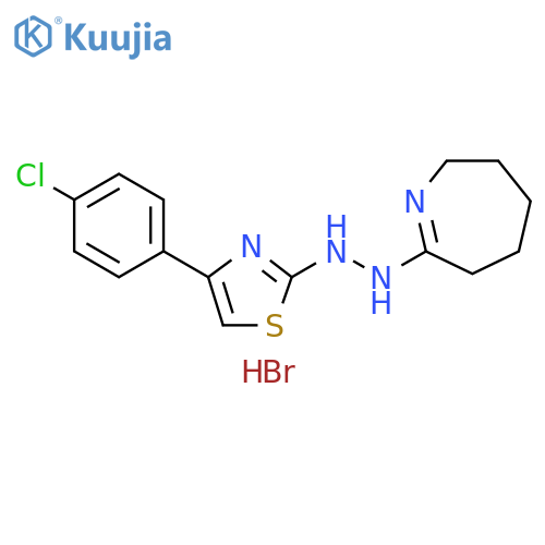 7-{2-4-(4-chlorophenyl)-1,3-thiazol-2-ylhydrazin-1-yl}-3,4,5,6-tetrahydro-2H-azepine hydrobromide structure