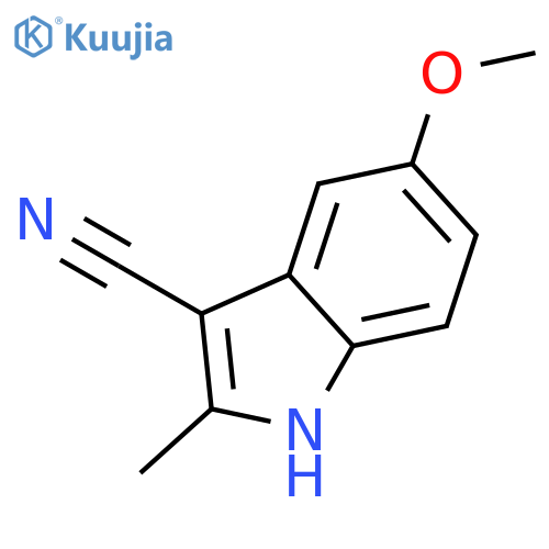 5-methoxy-2-methyl-1H-Indole-3-carbonitrile structure