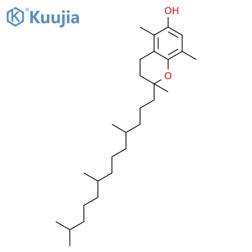 2,5,8-trimethyl-2-(4,8,12-trimethyltridecyl)chroman-6-ol structure
