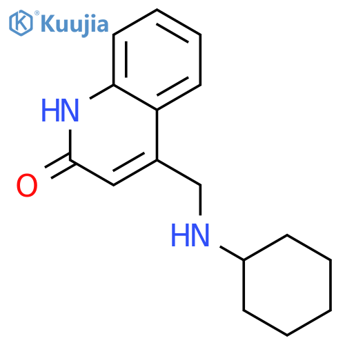 4-Cyclohexylaminomethyl-1H-quinolin-2-one structure