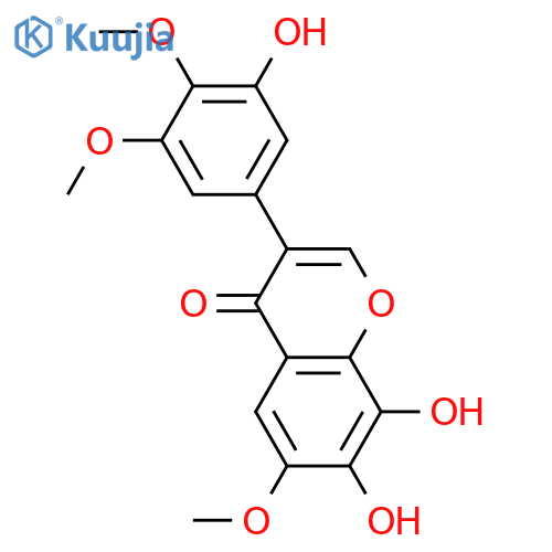 3',4',5',6,7,8-Hexahydroxyisoflavone; 3',4',6-Tri-Me ether structure