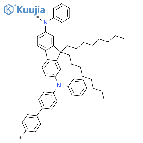 PFOBPA; Poly[(9,9-dioctylfluorene-2,7-diyl)-alt-(N,N'-diphenylbenzidine-N,N'-diyl] structure