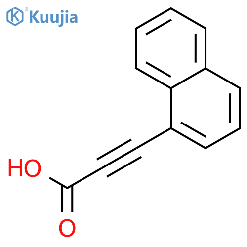 3-(naphthalen-1-yl)prop-2-ynoic acid structure
