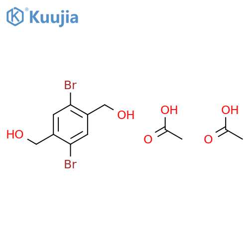 1,4-Benzenedimethanol, 2,5-dibromo-, diacetate structure