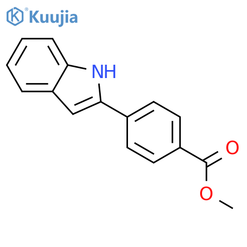 Methyl 4-(1H-indol-2-yl)benzoate structure