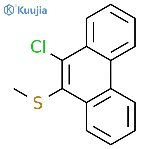 Phenanthrene, 9-chloro-10-(methylthio)- structure