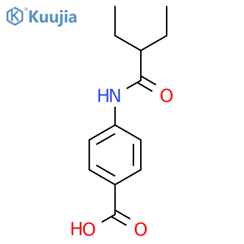 4-(2-Ethylbutanoyl)aminobenzoic acid structure