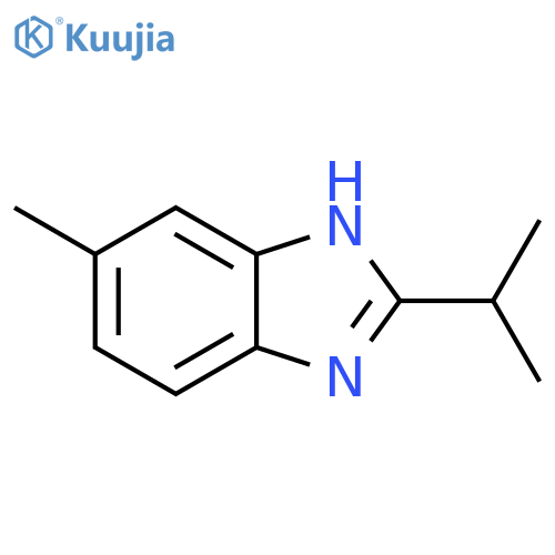 6-Methyl-2-(propan-2-yl)-1H-1,3-benzodiazole structure