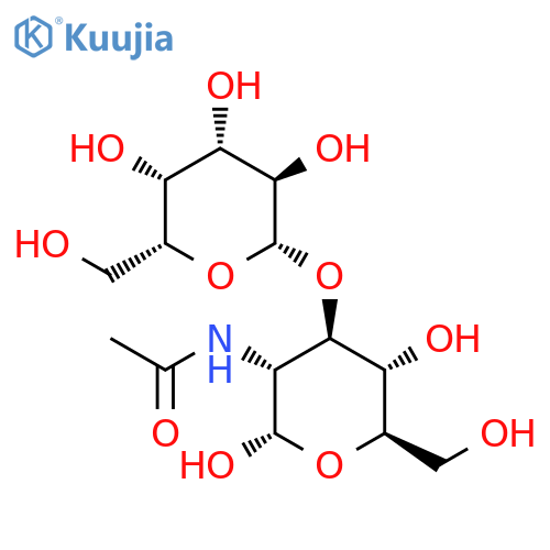 2-ACETAMIDO-2-DEOXY-3-O-(BETA-D-GALACTOPYRANOSYL)-D-GLUCOPYRANOSE structure