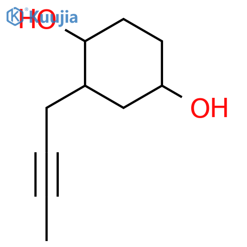 1,4-CYCLOHEXANEDIOL, 2-(2-BUTYNYL)- structure