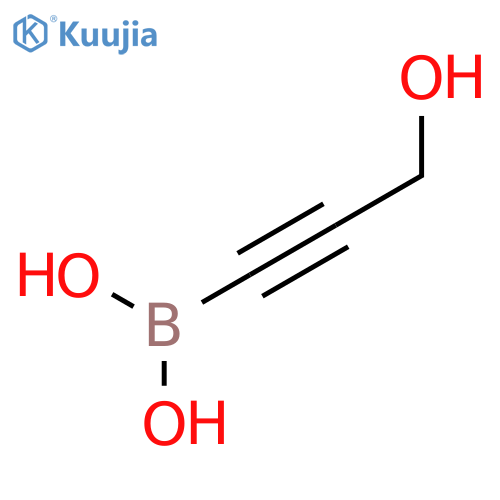 (3-Hydroxyprop-1-yn-1-yl)boronic acid structure