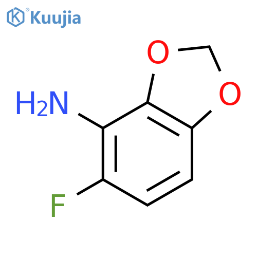 5-fluoro-1,3-benzodioxol-4-amine structure