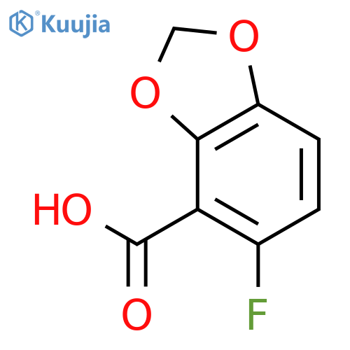 5-fluoro-1,3-dioxaindane-4-carboxylic acid structure