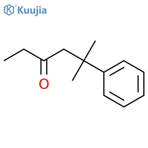 5-methyl-5-phenylhexan-3-one structure