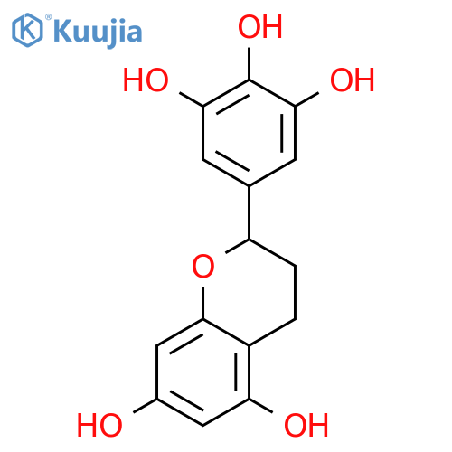 (-)-5,7,3',4',5'-pentahydroxyflavan structure
