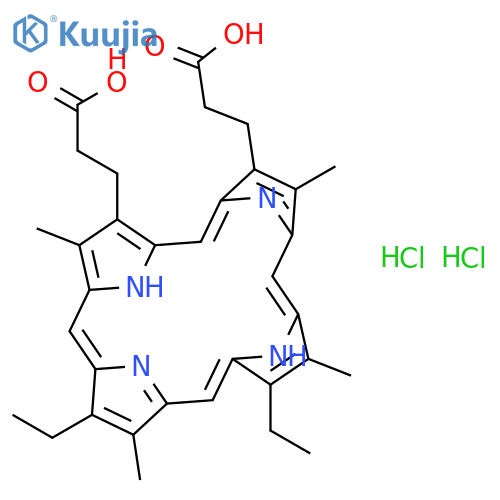 Mesoporphyrin IX dihydrochloride structure