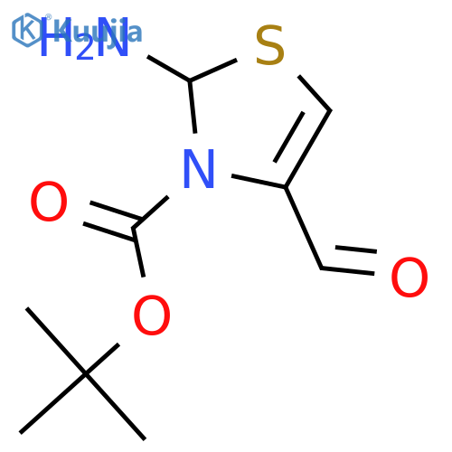 (4-Formylthiazol-2-yl)carbamic acid tert-butyl ester structure