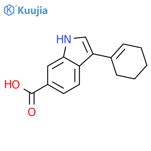 3-(Cyclohex-1-en-1-yl)-1H-indole-6-carboxylic acid structure