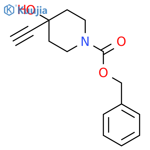 benzyl 4-ethynyl-4-hydroxypiperidine-1-carboxylate structure