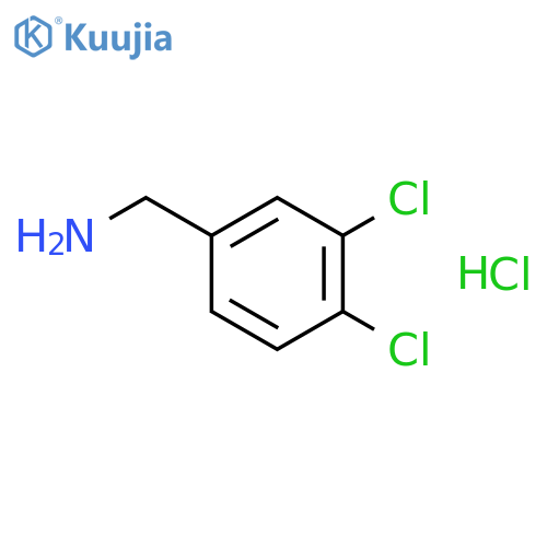 Benzenemethanamine,3,4-dichloro-, hydrochloride (1:1) structure