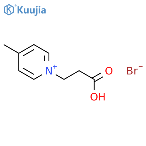 PYRIDINIUM, 1-(2-CARBOXYETHYL)-4-METHYL-, BROMIDE structure