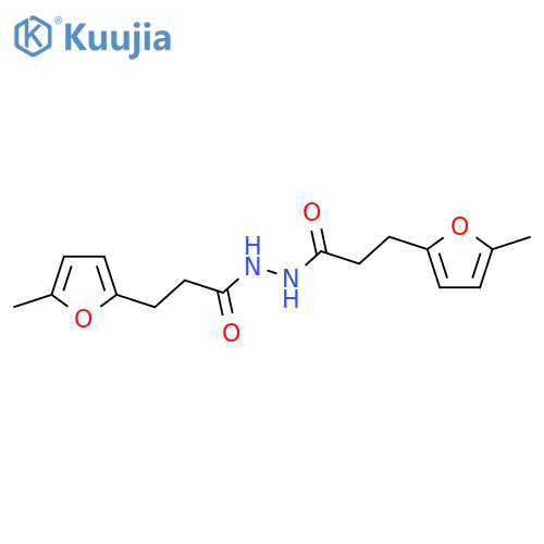 3-(5-methylfuran-2-yl)-N'-3-(5-methylfuran-2-yl)propanoylpropanehydrazide structure