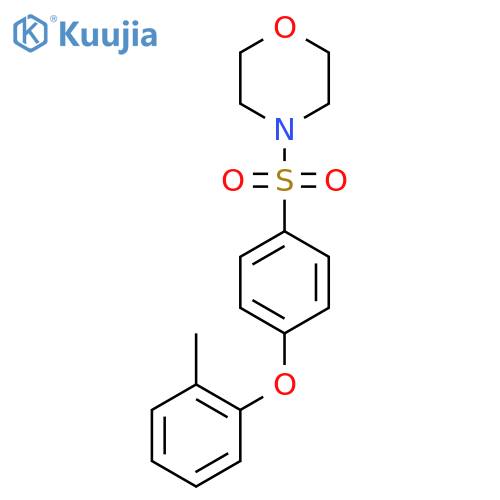 4-4-(2-methylphenoxy)benzenesulfonylmorpholine structure
