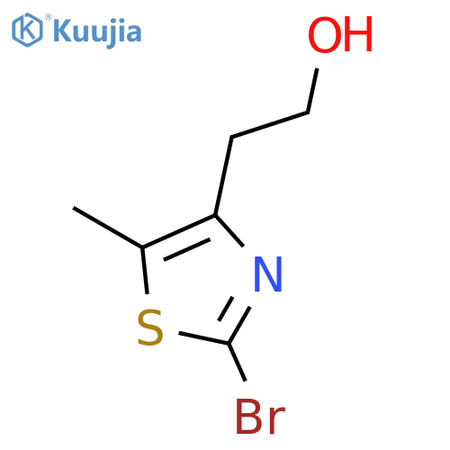 2-Bromo-4-(2-hydroxyethyl)-5-methylthiazole structure