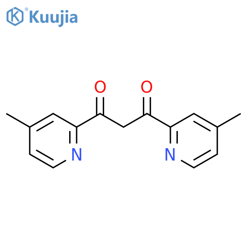 1,3-Propanedione, 1,3-bis(4-methyl-2-pyridinyl)- structure