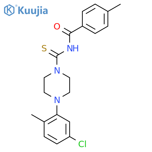 N-((4-(5-Chloro-2-methylphenyl)piperazinyl)thioxomethyl)(4-methylphenyl)formamide structure