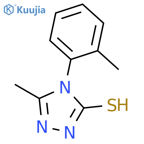 5-methyl-4-(2-methylphenyl)-4H-1,2,4-triazole-3-thiol structure