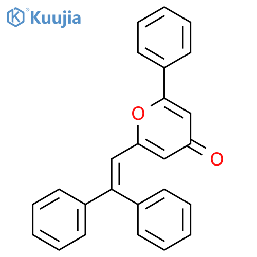 2-(2,2-Diphenylvinyl)-6-phenyl-4H-pyran-4-one structure