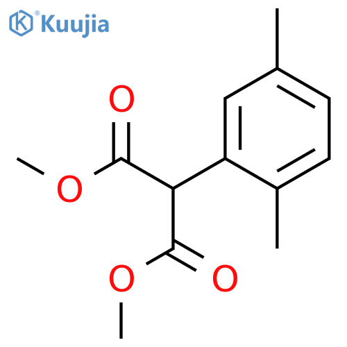Propanedioic acid, (2,5-dimethylphenyl)-, dimethyl ester structure