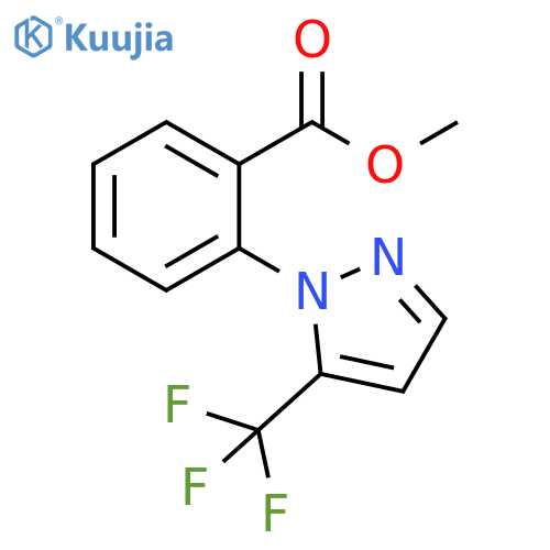 Benzoic acid, 2-[5-(trifluoromethyl)-1H-pyrazol-1-yl]-, methyl ester structure