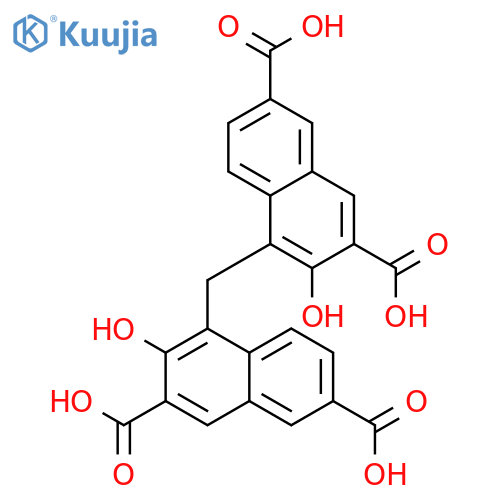 2,7-Naphthalenedicarboxylic acid, 4,4'-methylenebis[3-hydroxy- structure