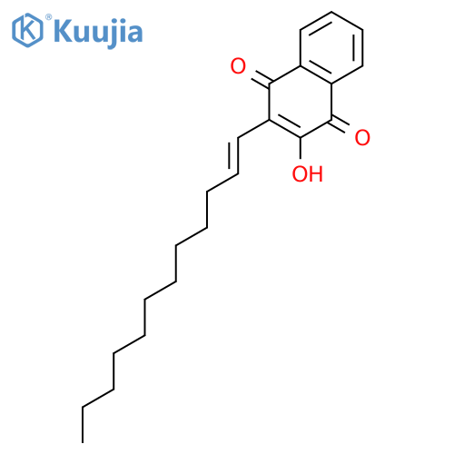 1,4-Naphthalenedione, 2-(1-dodecen-1-yl)-3-hydroxy- structure