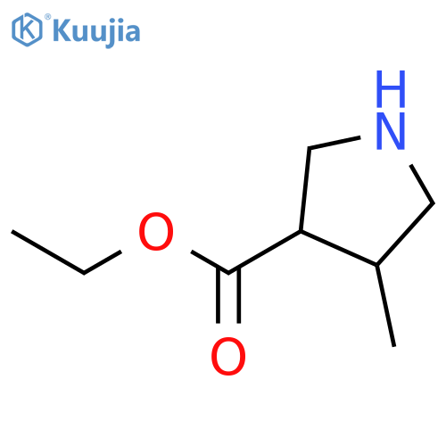 ethyl 4-methylpyrrolidine-3-carboxylate structure