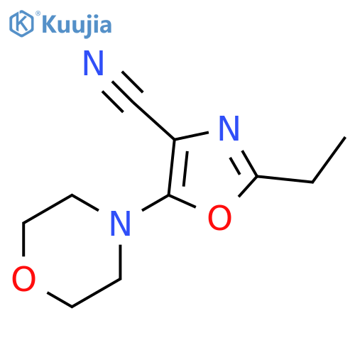 4-Oxazolecarbonitrile, 2-ethyl-5-(4-morpholinyl)- structure