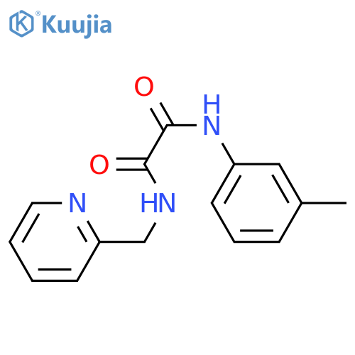 N'-(3-methylphenyl)-N-(pyridin-2-yl)methylethanediamide structure