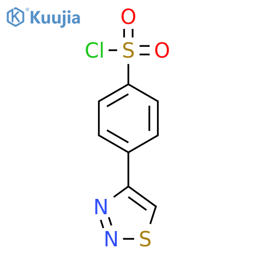 4-(1,2,3-Thiadiazol-4-yl)benzenesulfonyl chloride structure