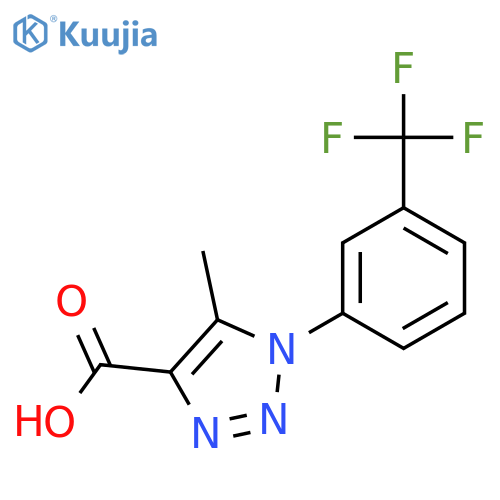 5-Methyl-1-3-(trifluoromethyl)phenyl-1H-1,2,3-triazole-4-carboxylic Acid structure