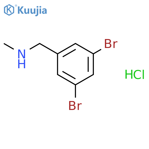 Benzenemethanamine, 3,5-dibromo-N-methyl-, hydrochloride structure