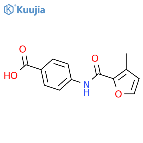 Benzoic acid, 4-[[(3-methyl-2-furanyl)carbonyl]amino]- (9CI) structure
