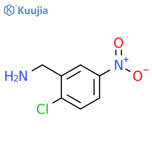 (2-chloro-5-nitrophenyl)methanamine structure
