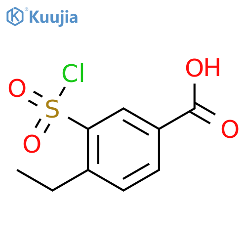 3-(Chlorosulfonyl)-4-ethylbenzoic Acid structure