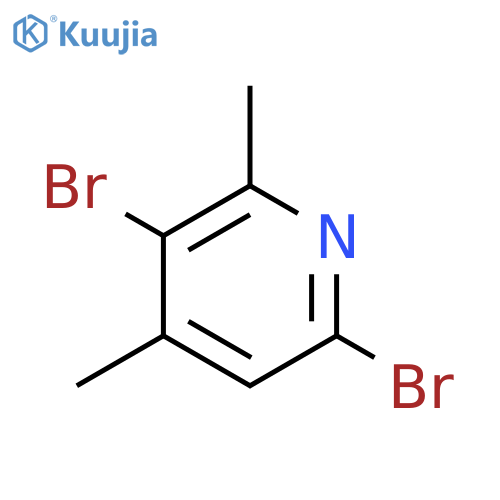 3,6-Dibromo-2,4-dimethylpyridine structure