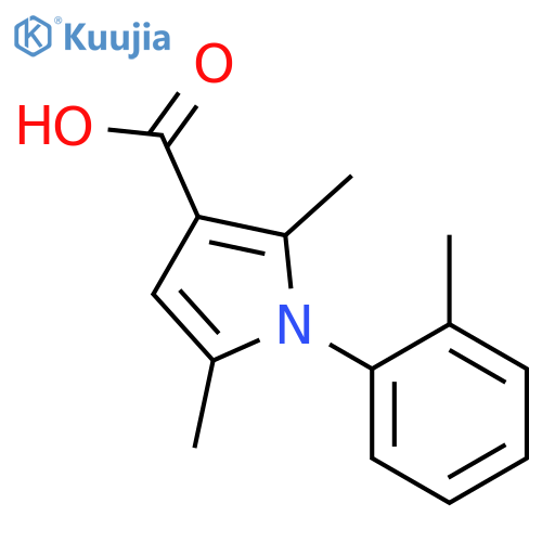 2,5-Dimethyl-1-(2-methylphenyl)-1H-pyrrole-3-carboxylic Acid structure