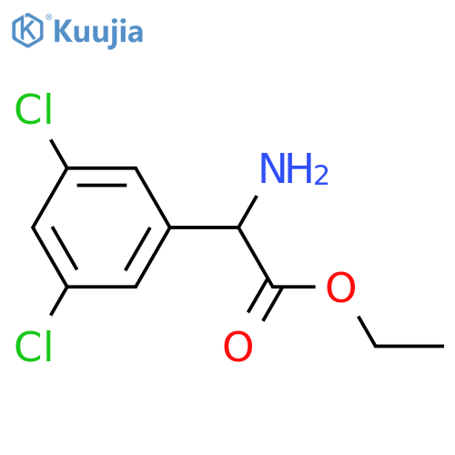 Ethyl 2-amino-2-(3,5-dichlorophenyl)acetate structure