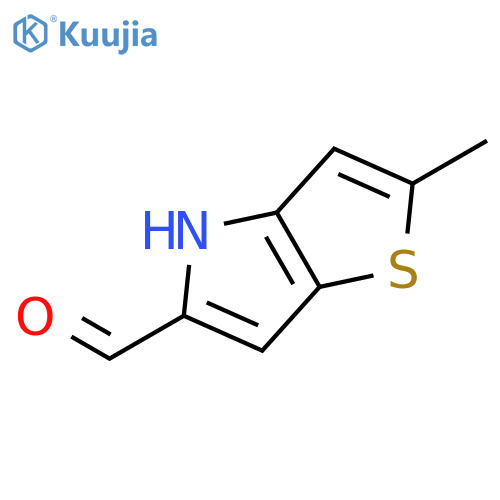 2-methyl-4H-thieno3,2-bpyrrole-5-carbaldehyde structure