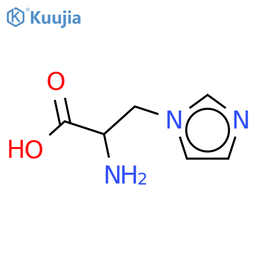 2-amino-3-(1H-imidazol-1-yl)propanoic acid structure